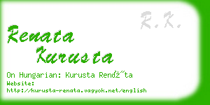 renata kurusta business card